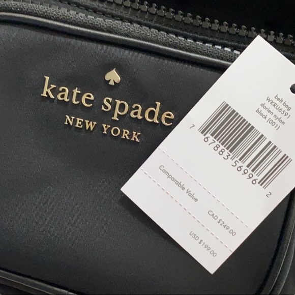 kate spade Bags Kate Spade Dorien Nylon Belt Bag Fanny Pack Black